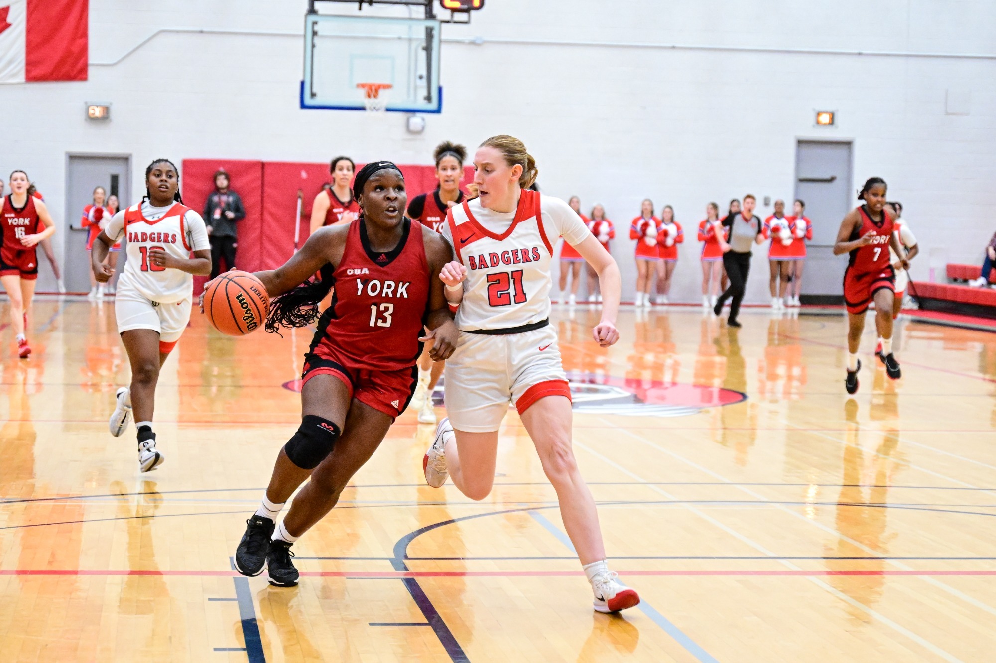 The York University Lions basketball teams kicked off their 2025 schedule on the road against the Brock Badgers Wednesday night