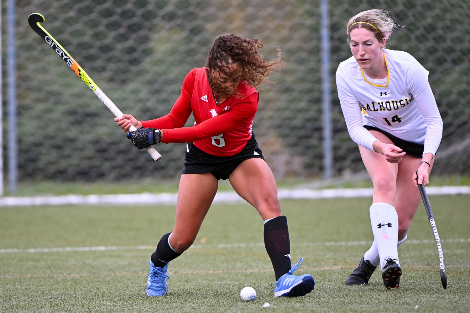 The York University Lions field hockey team took on the Dalhousie Tigers in the final game of round-robin play at the 2025 Field Hockey Canada U SPORTS Invitational Championships