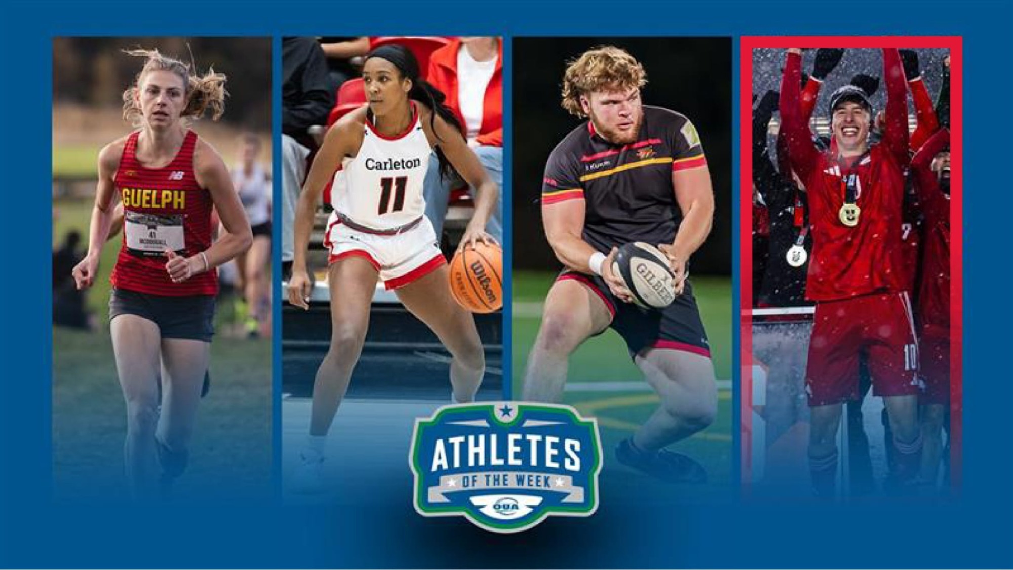 York University Lions men's soccer player Christian Zeppieri has been named an OUA Athlete of the Week for the period ending Nov. 9.