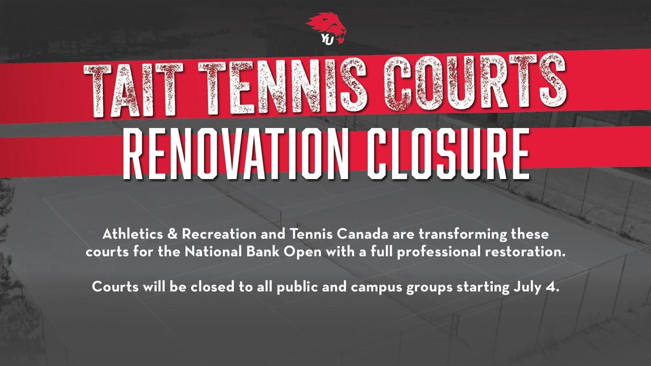 TAIT TENNS COURTS CLOSURE