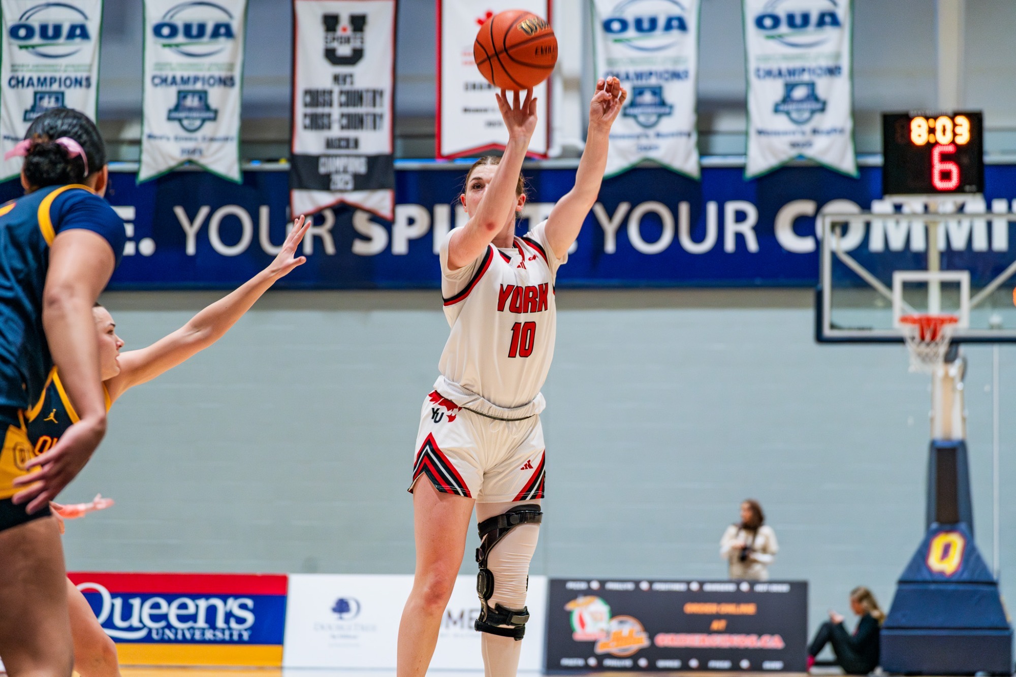The York University Lions women's basketball team faced the undefeated Queens Gaels on Saturday afternoon in Kingston