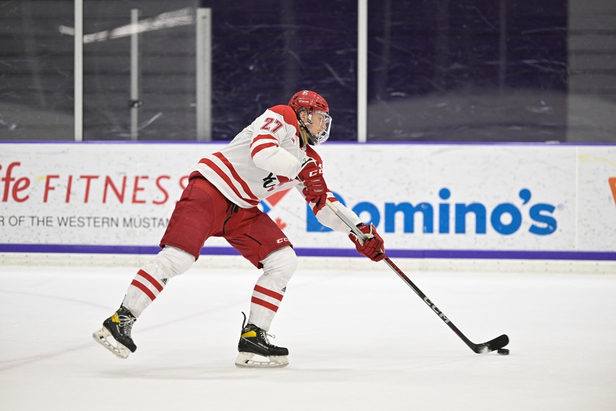 The York University Lions men’s hockey team started a two-game road trip Friday night in London