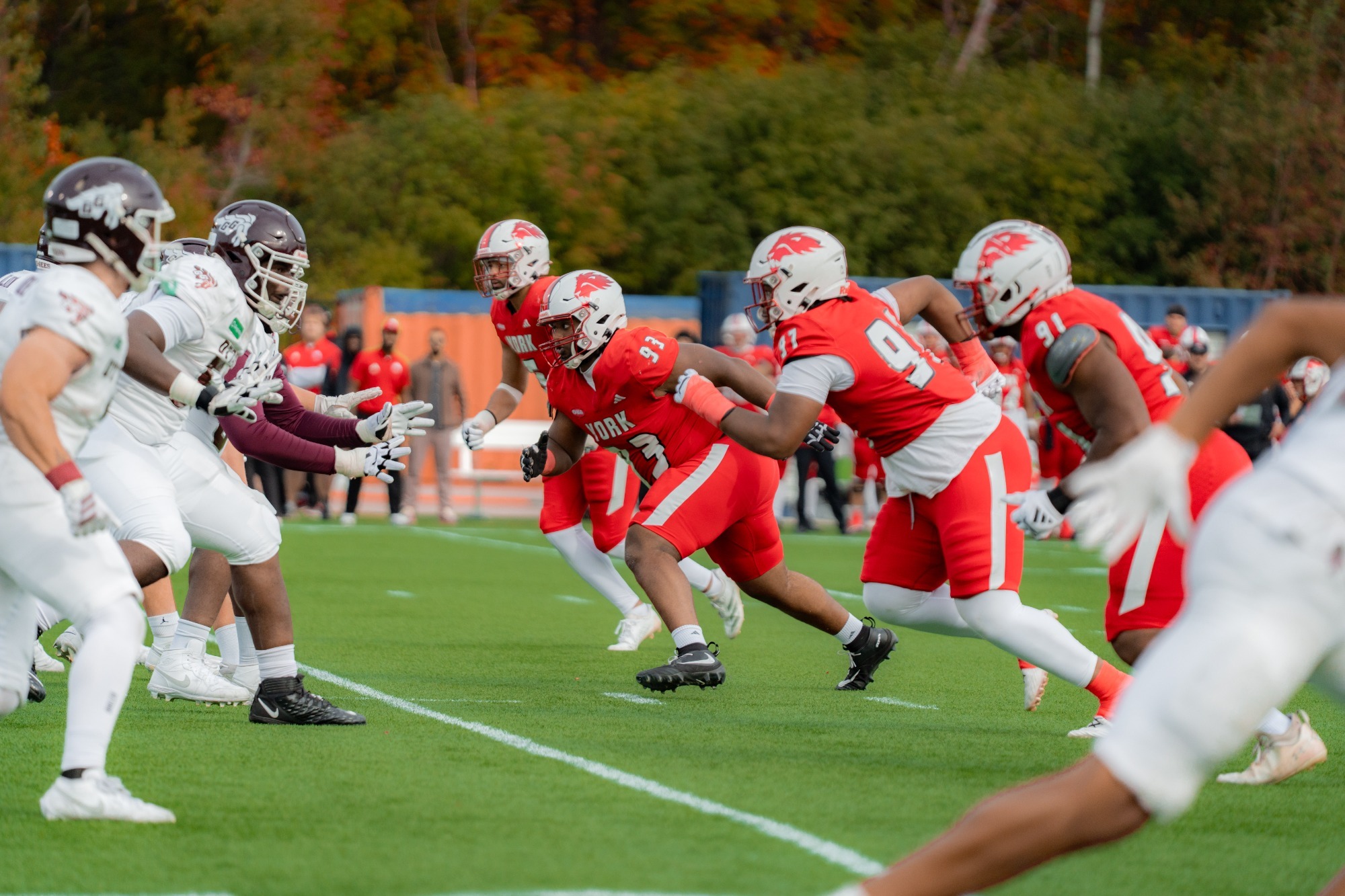 The York University Lions football team earned a thrilling victory over the Ottawa Gee-Gees at York Lions Stadium on Saturday afternoon,