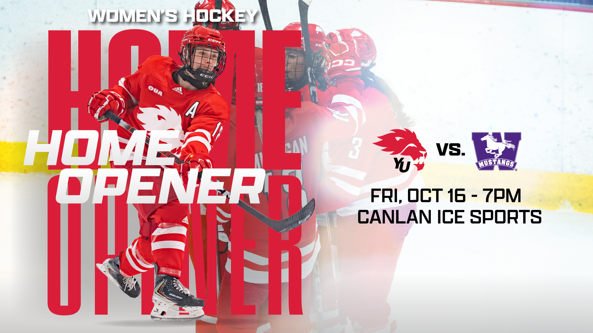 The York University Lions women's hockey team opens their 2026-27 season on home ice on Friday night against the Western Mustangs.