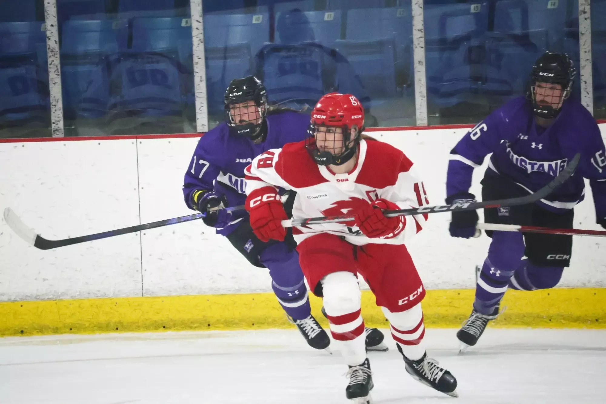 The York University Lions women's ice hockey team opened their 2026-27 season with a hard-fought battle against the Western Mustangs on Friday night