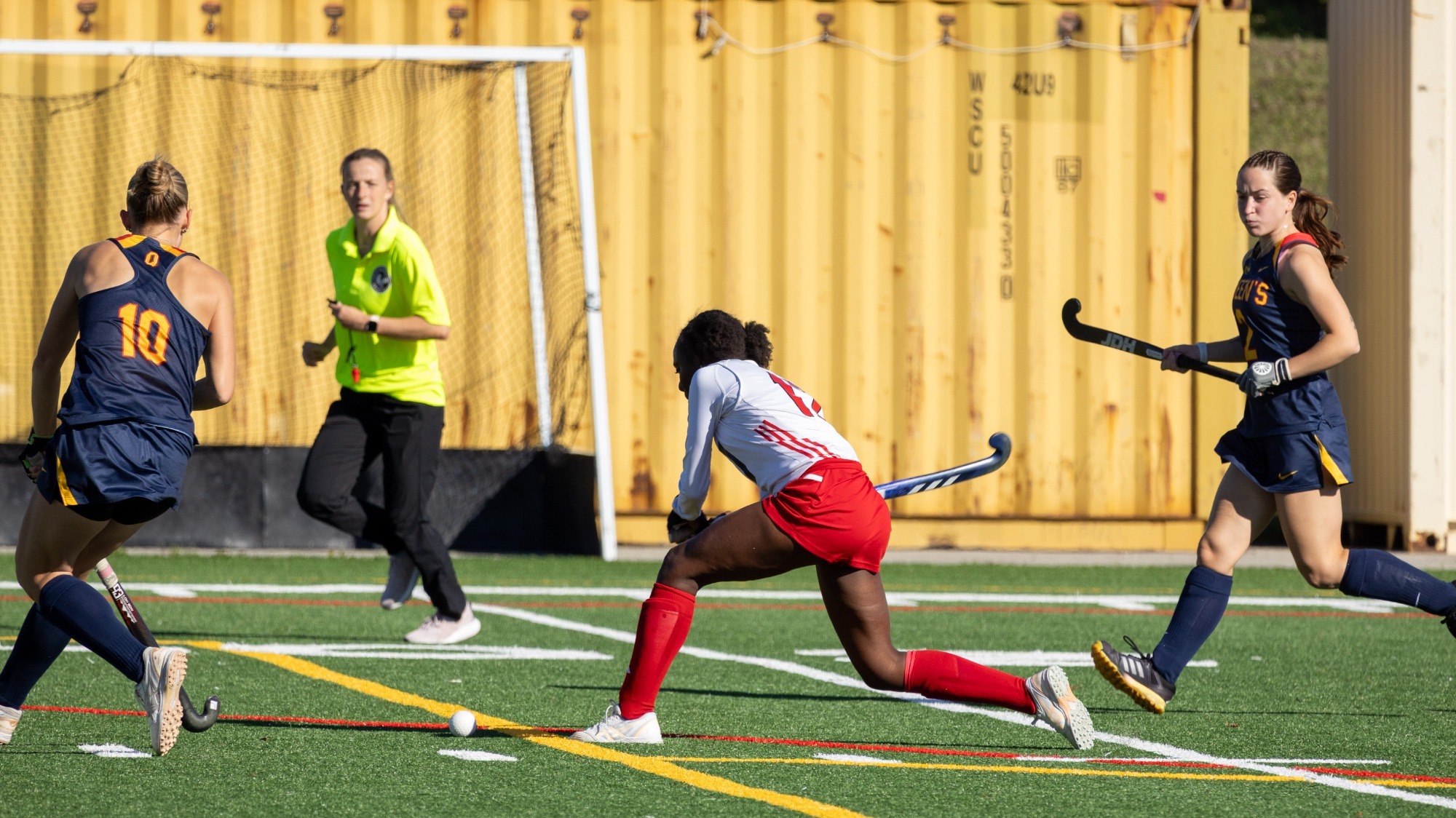 The York University Lions field hockey team welcomed the Queen’s Gaels to Alumni Field on Sunday for its final regular-season game.