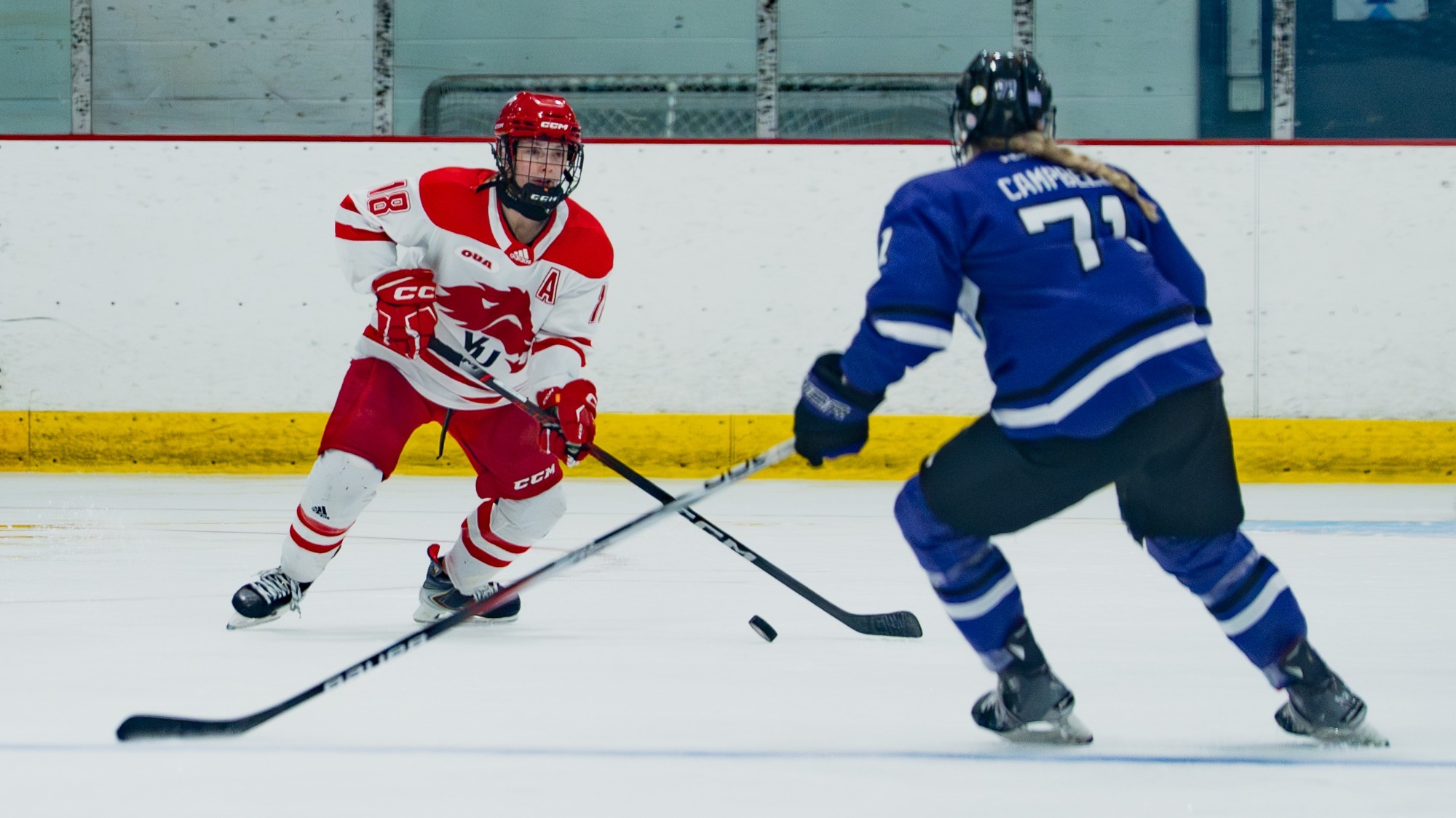 The York University Lions women's hockey went head-to-head with the Western Mustangs on the road in London on Friday night.