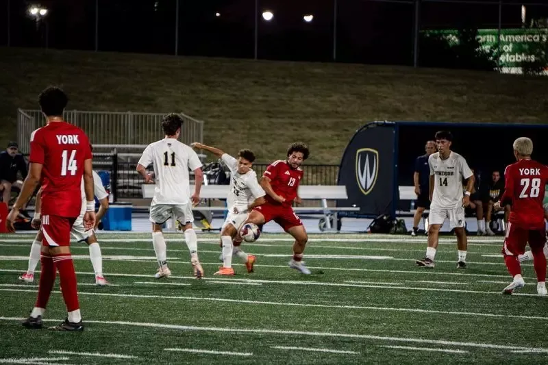 The York University Lions men’s soccer went head-to-head with the Windsor Lancers on Friday night in their first game since winning the 2025 U SPORTS championship last Novembe