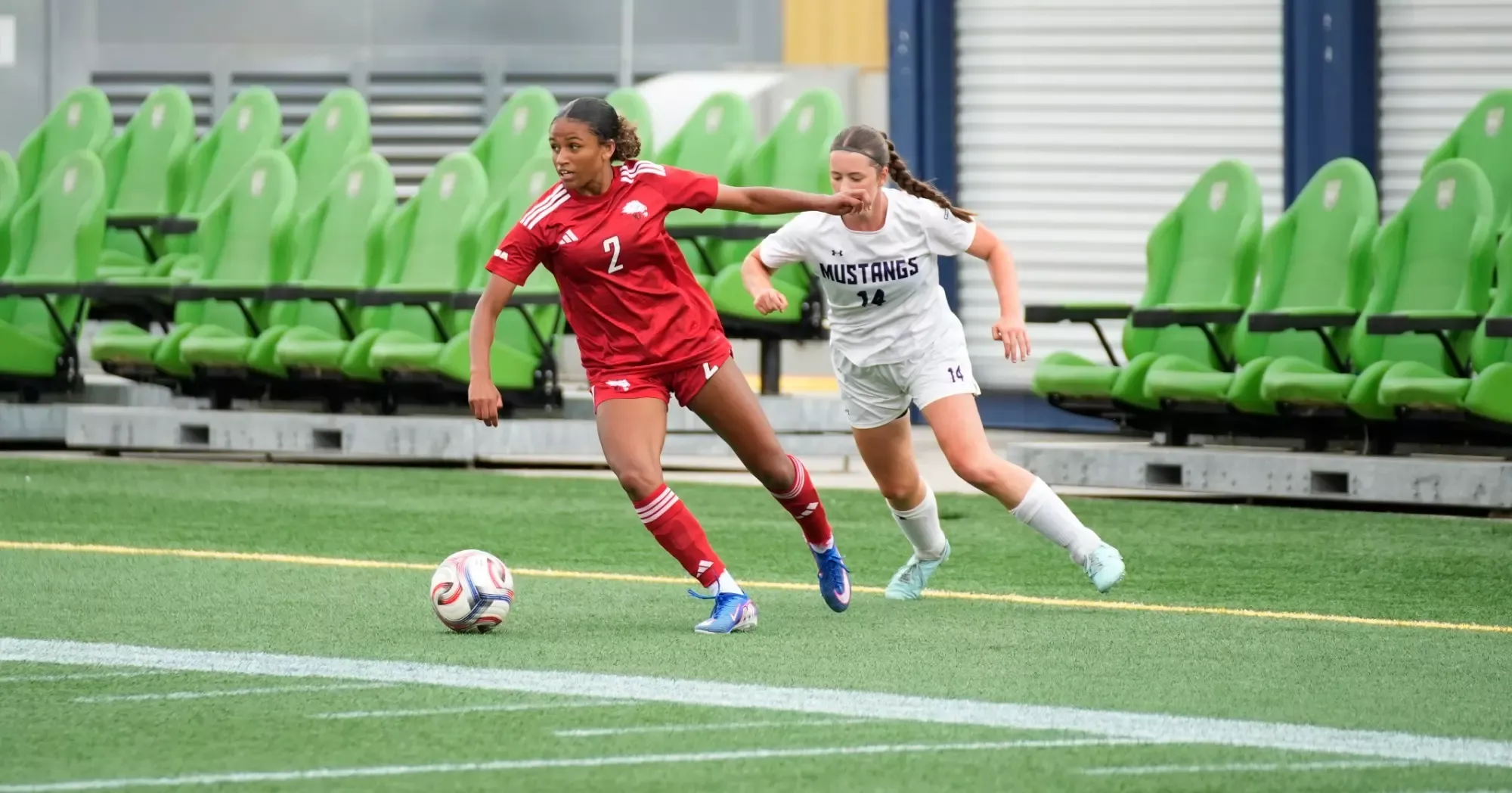 The York University Lions women's soccer team took on the Western Mustangs in their home opener on Sunday afternoon at York Lions Stadium.