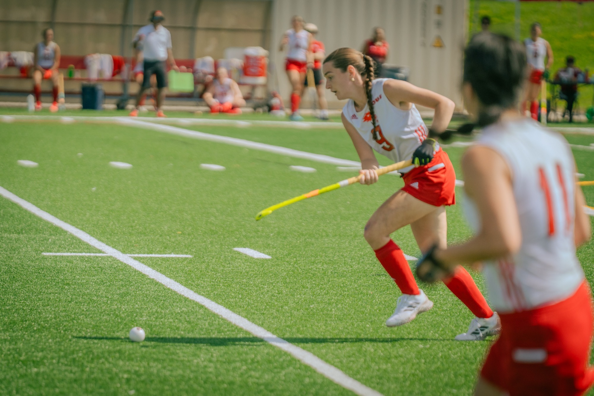 The York University Lions women’s field hockey team took on the Guelph Gryphons on Sunday in their home opener.