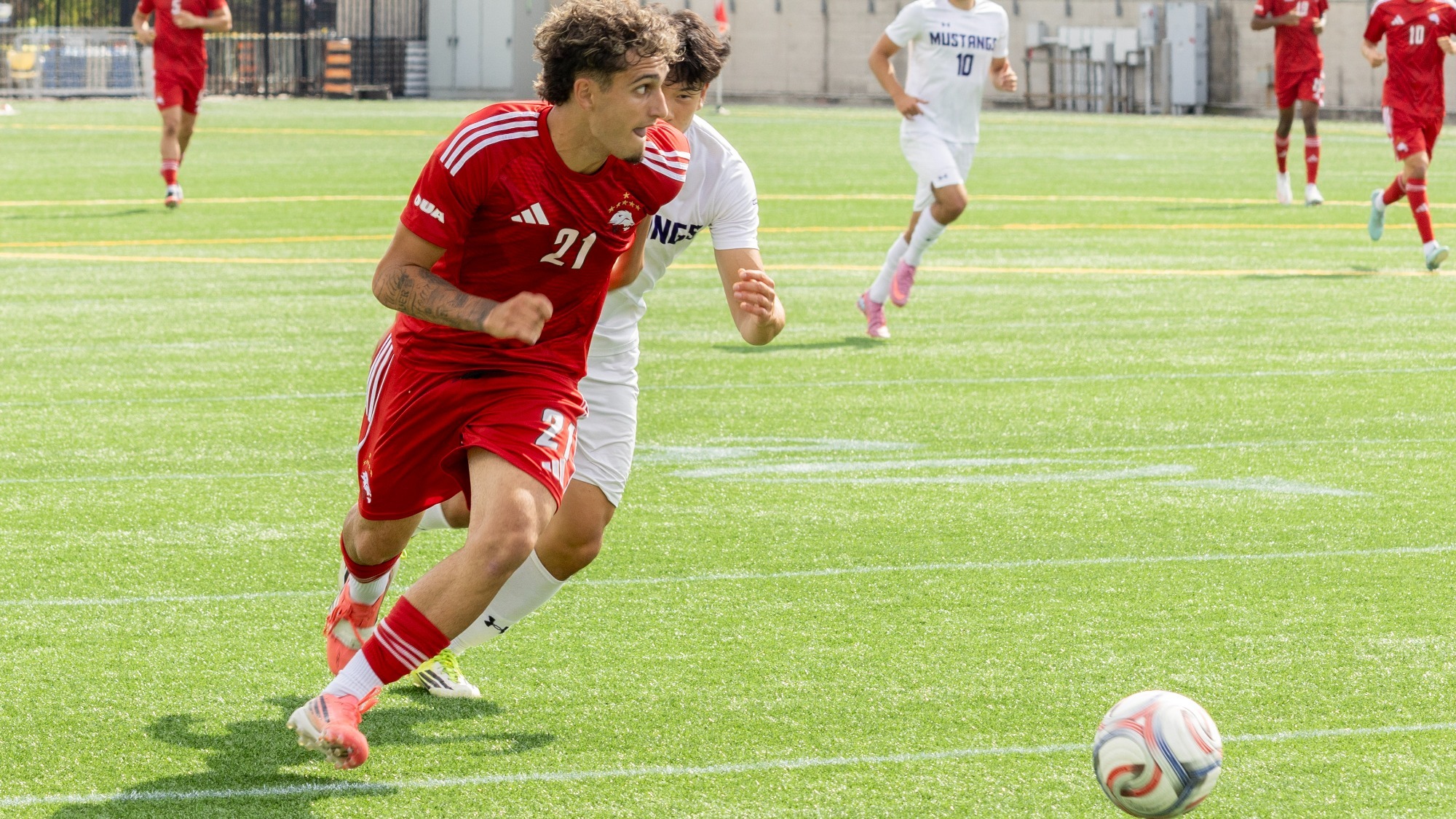 The York University Lions men’s soccer team executed on all cylinders on Saturday in Sault Ste. Marie, securing a 5-1 win against the Algoma Thunderbirds