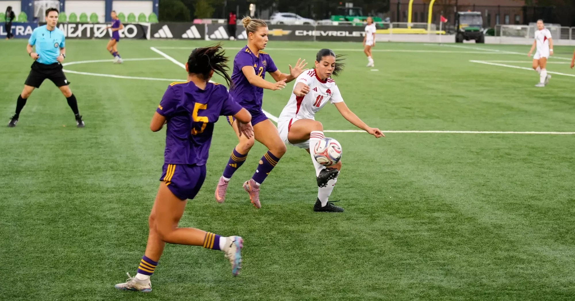 The York University Lions women’s soccer team earned a hard-fought point at home on Friday night against the Laurier Golden Hawks.