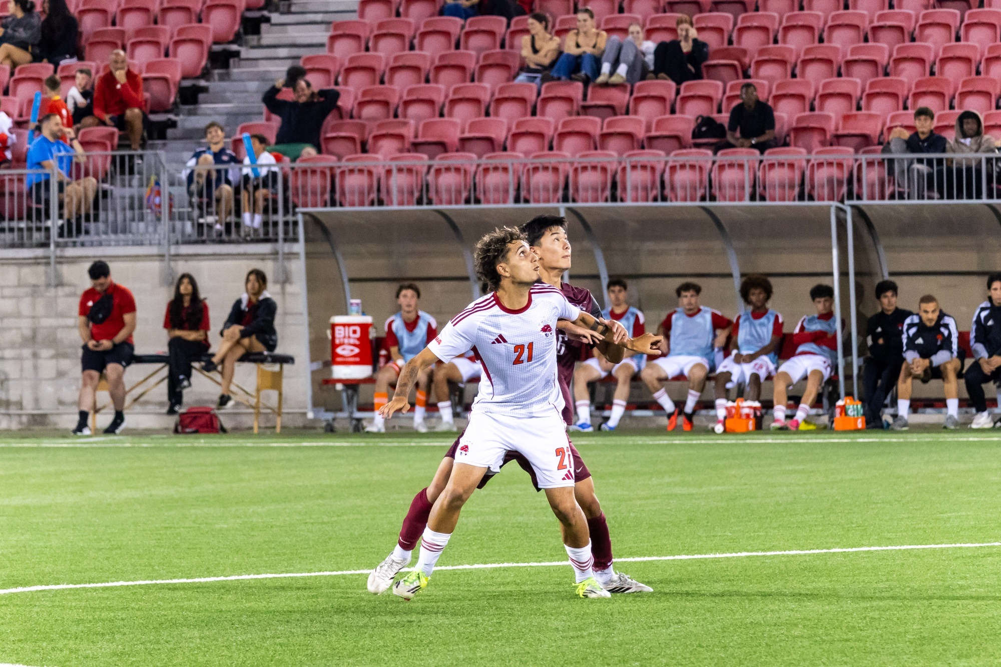 The York University Lions men’s soccer team celebrated their 2025 U SPORTS championship on Thursday night at York Lions Stadium