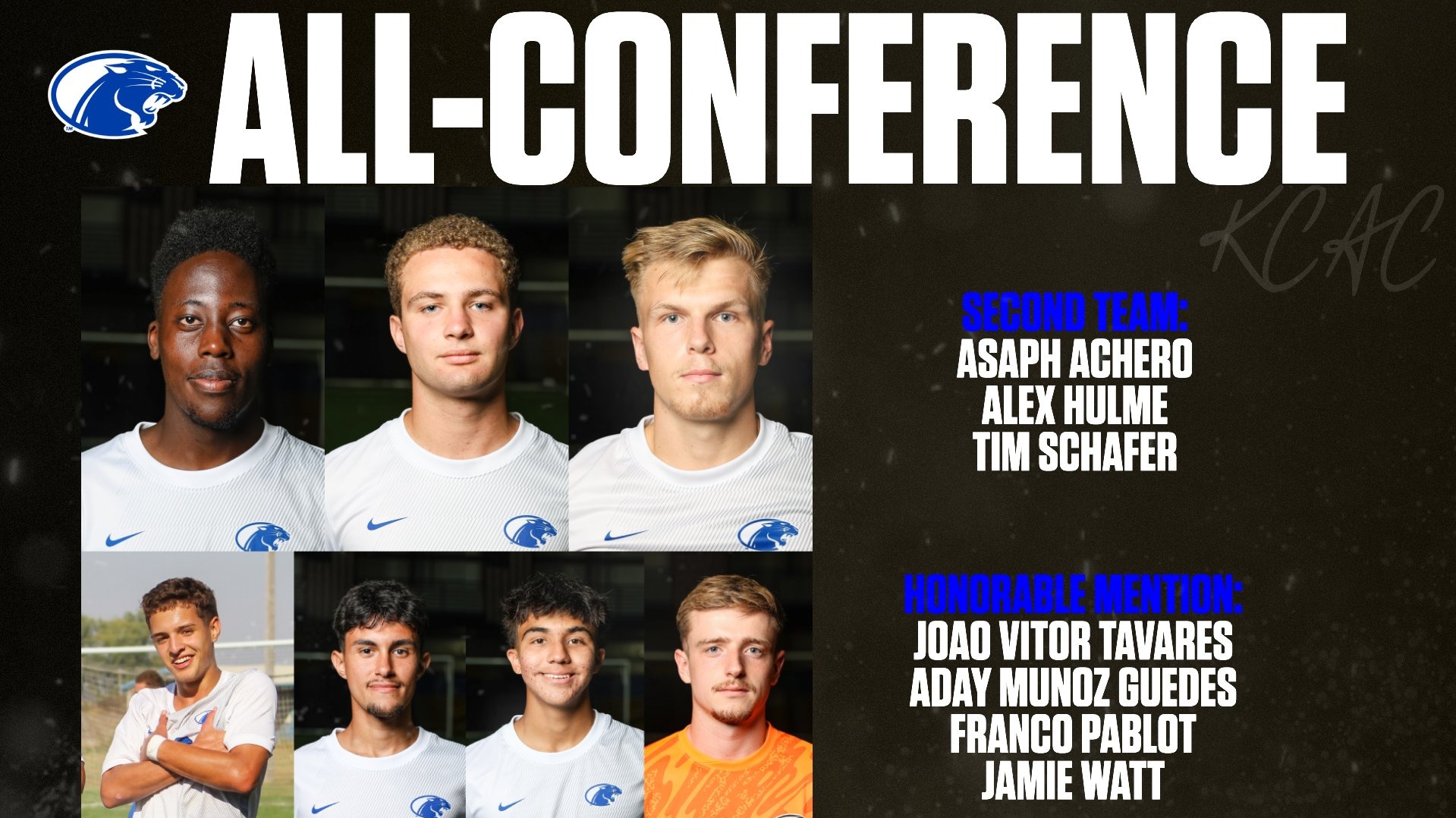 KCAC Men's Soccer kenna