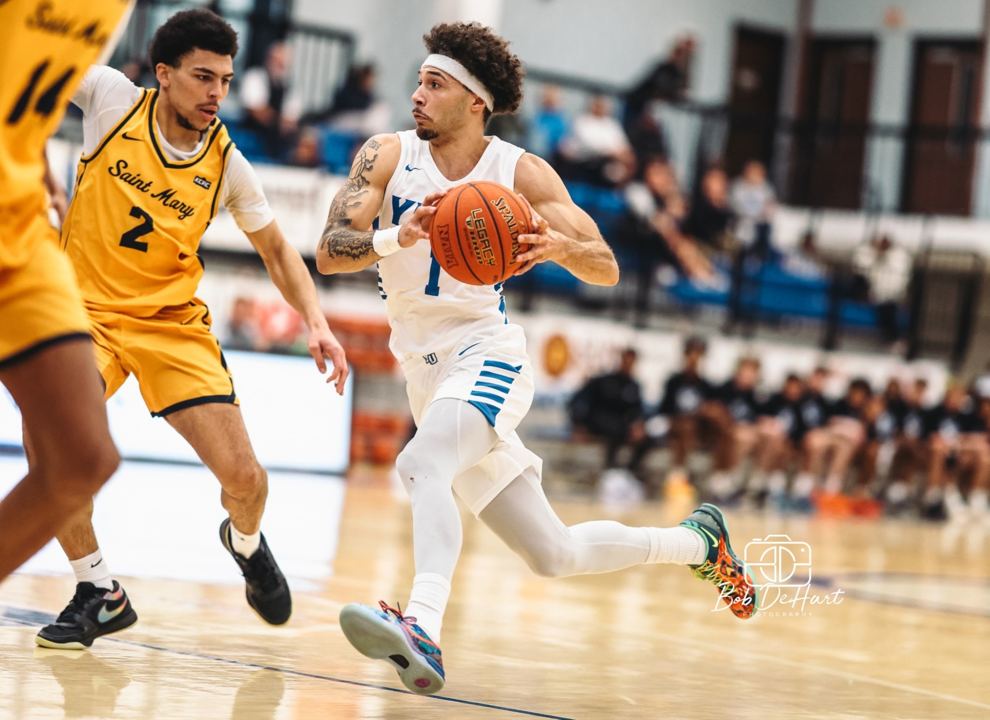 Johnson drives to the basket