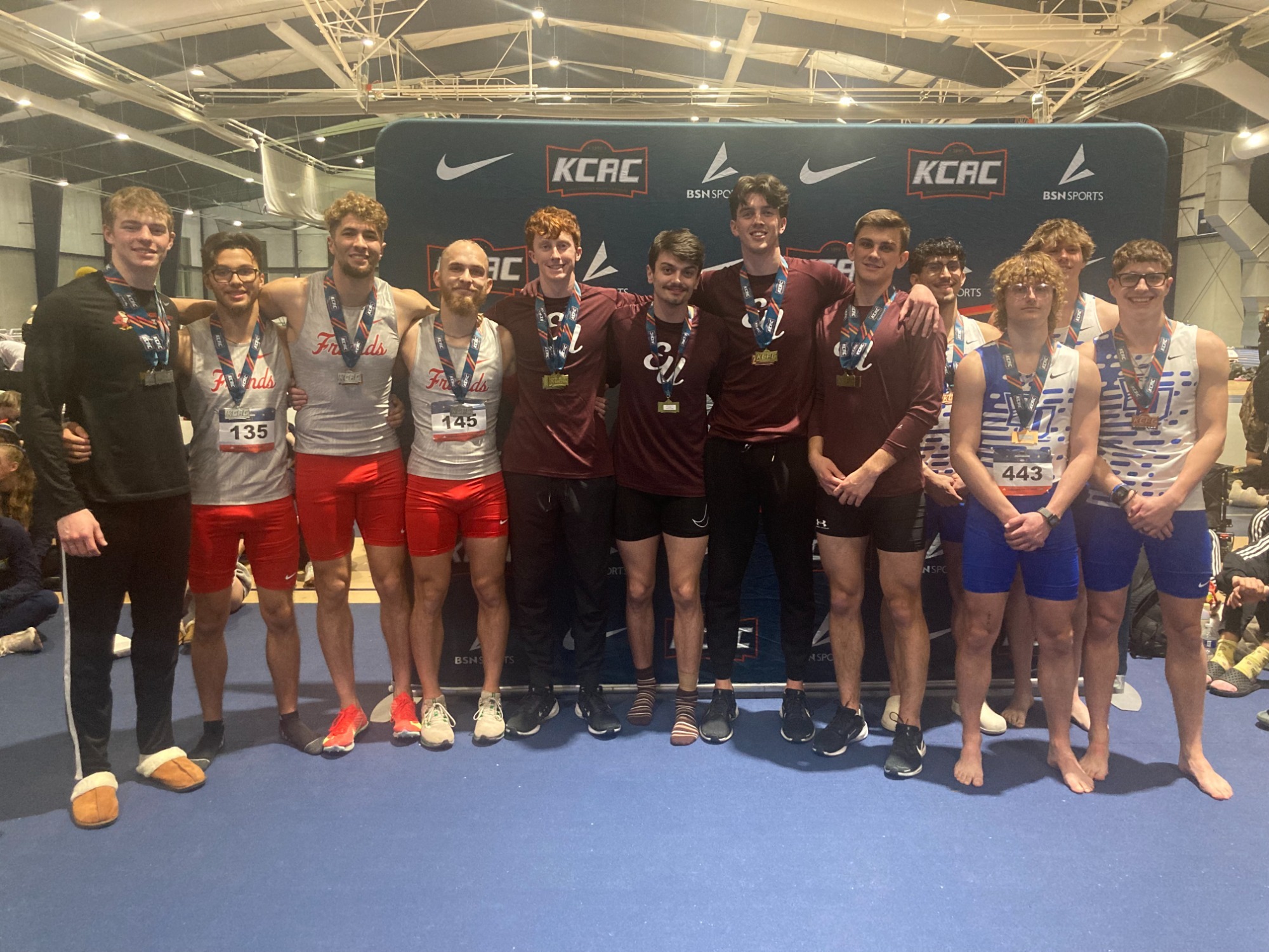4x400 team at KCAC Indoor Championships