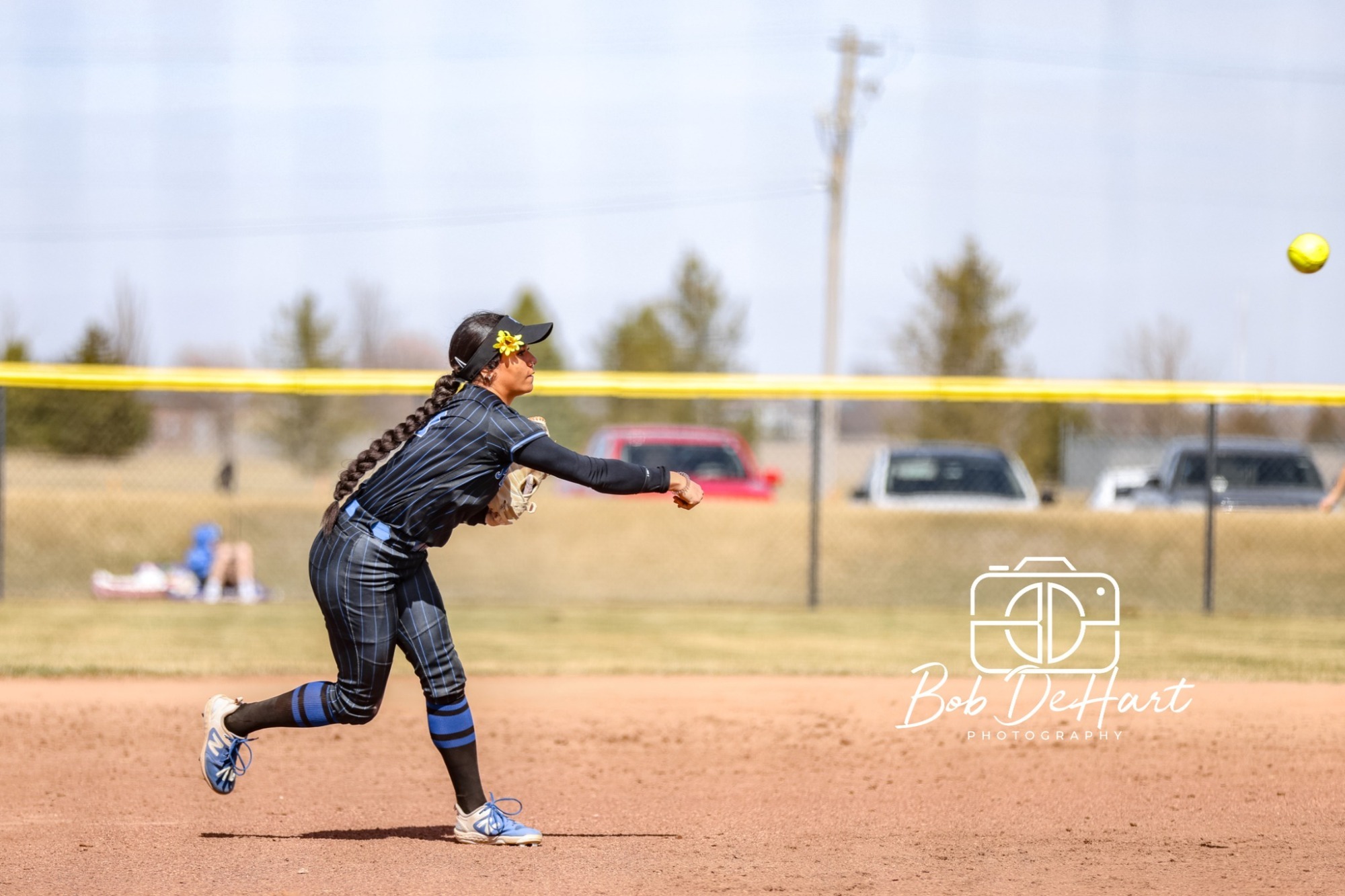 Cameron throws to first