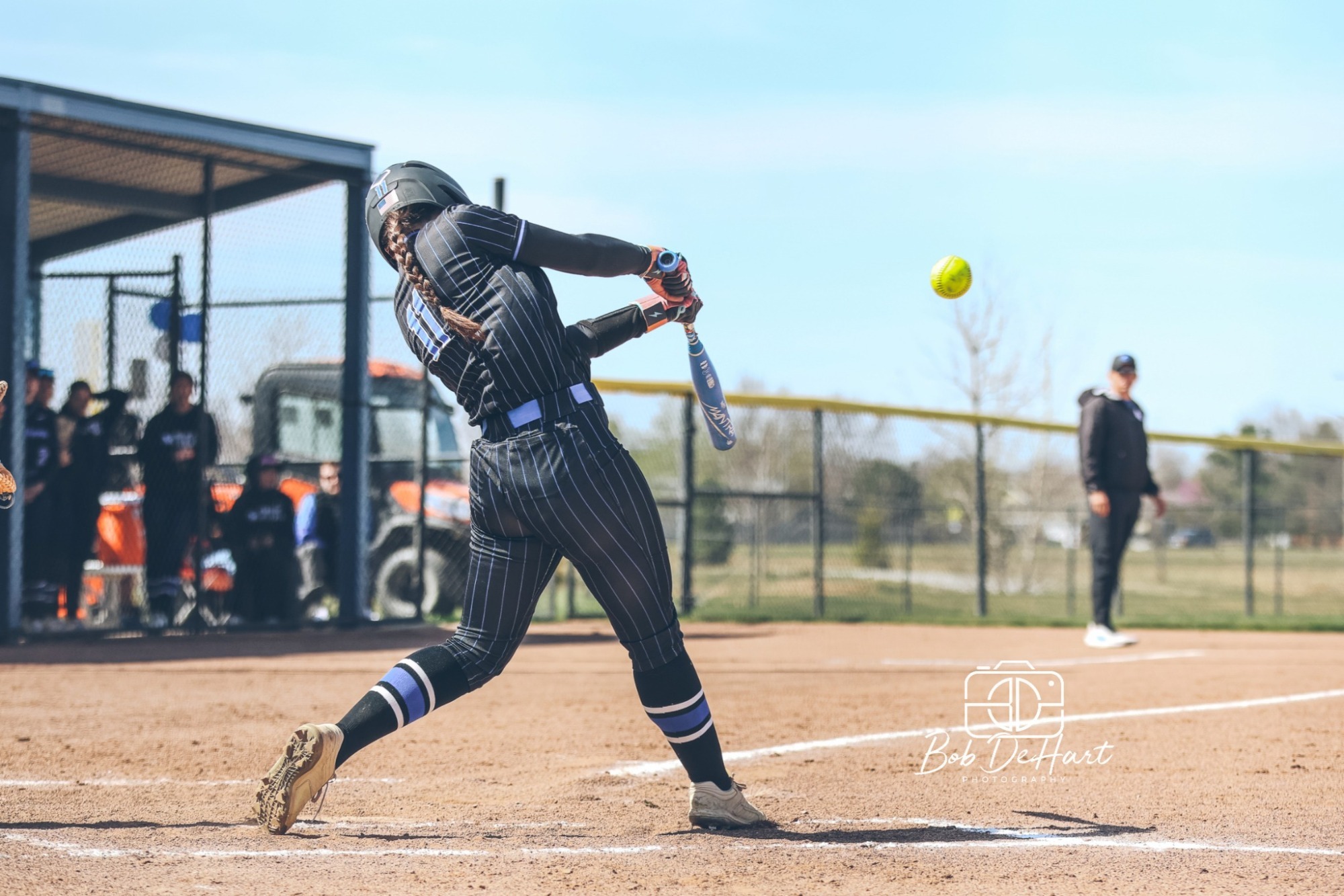 Hoshowski bats against Bethany earlier in the season