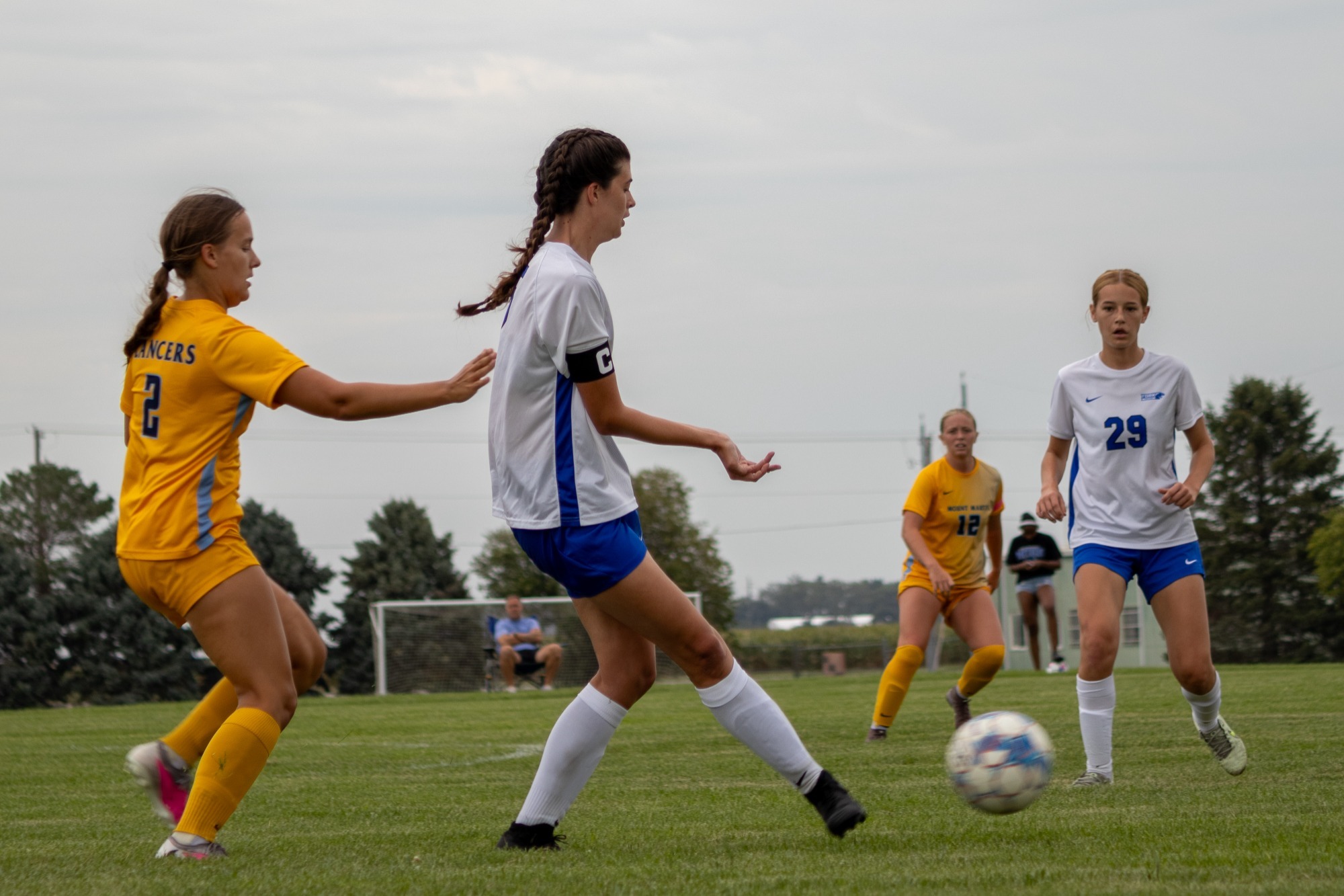 Briscoe passes the ball