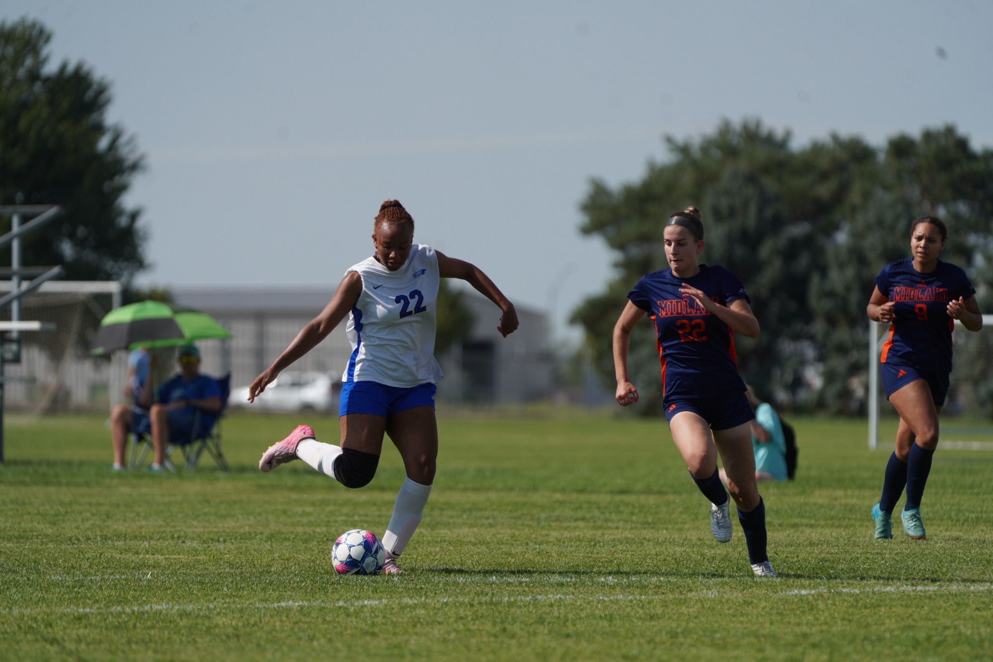 Tutt shoots on goal