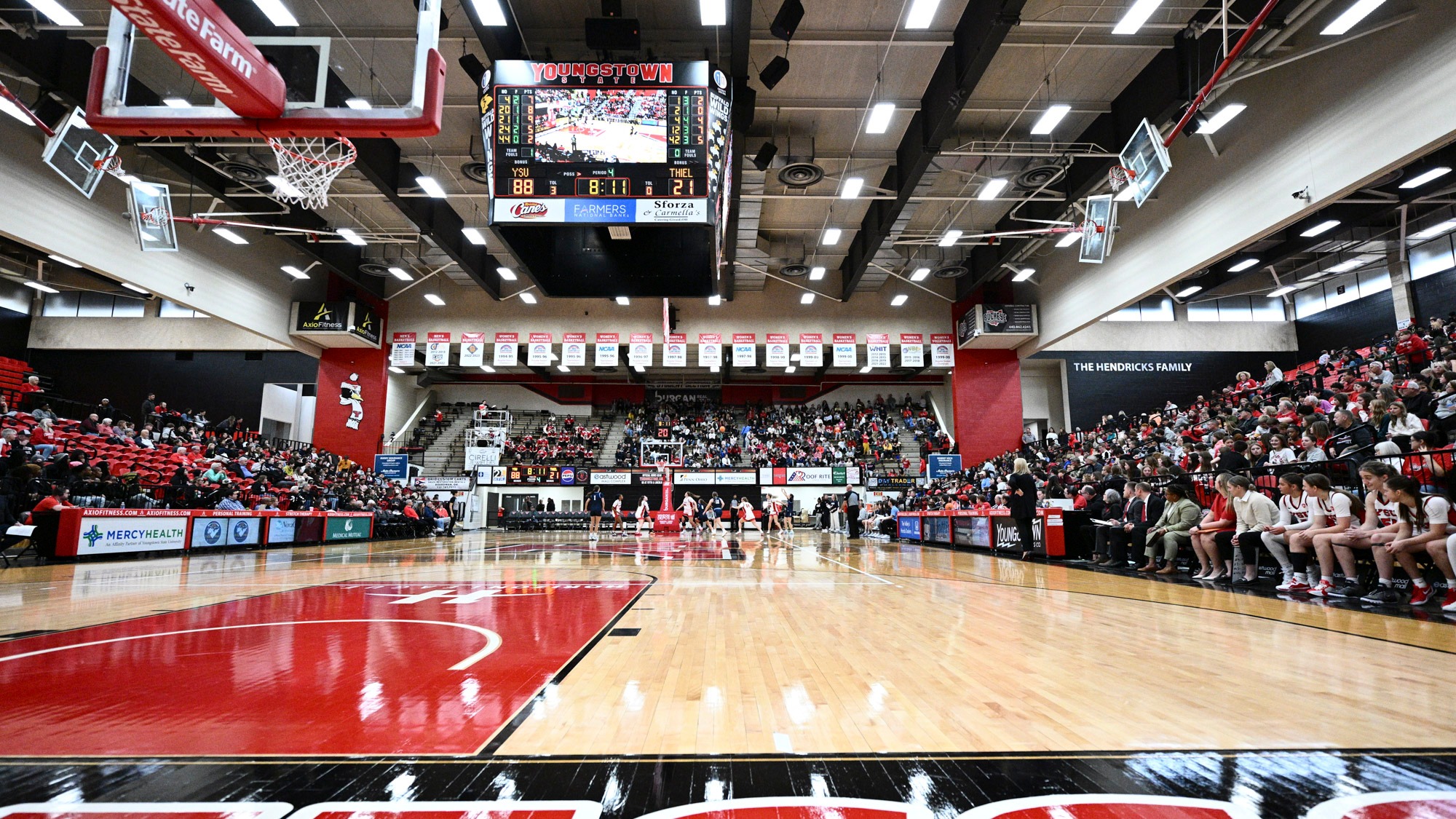 Beeghly Center - Youngstown State women's basketball vs. Thiel on Nov. 3, 2025. Photo by Robert Hayes.