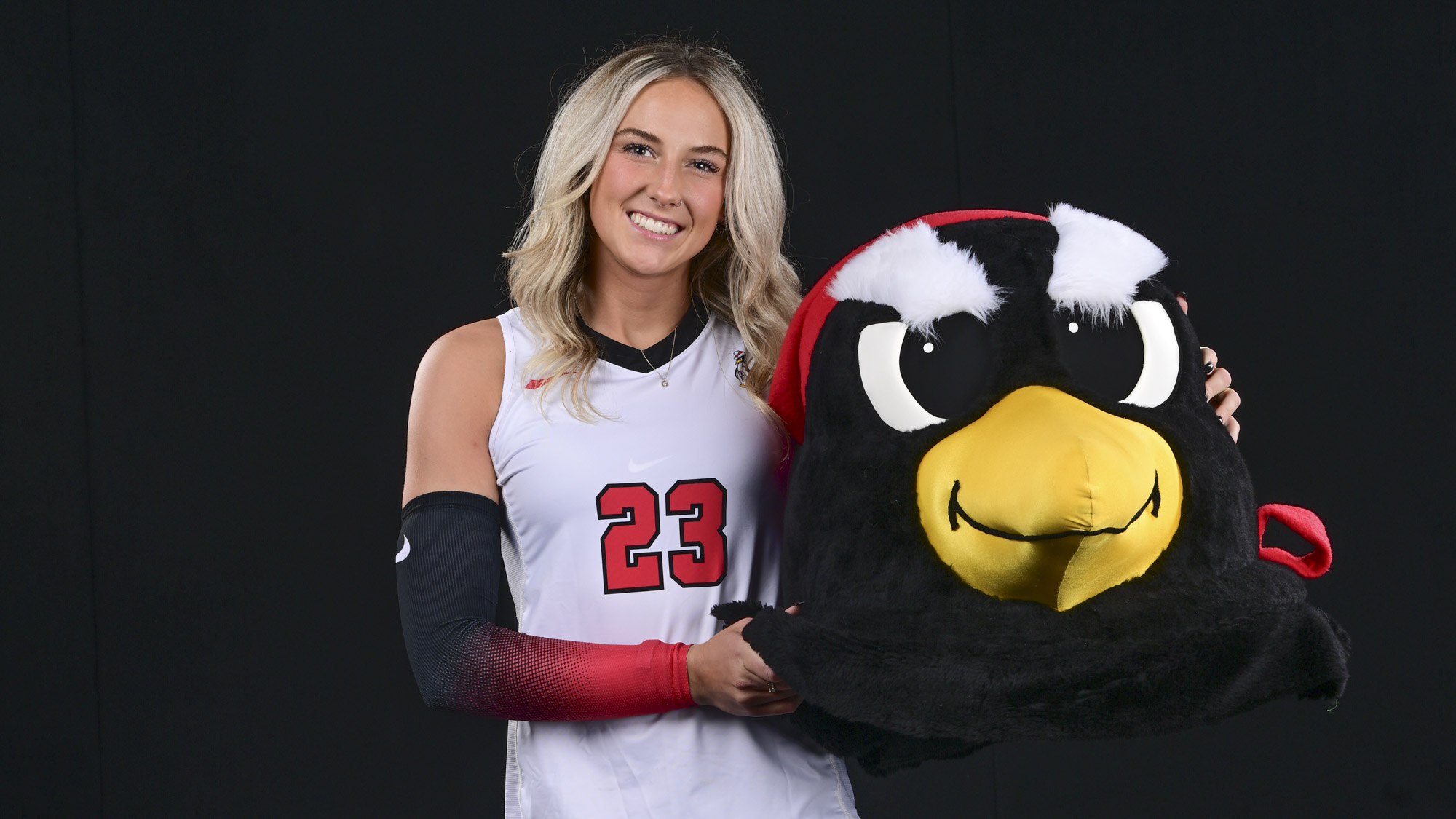 Abbie Householder - 2025 Youngstown State volleyball photo day on Aug. 6, 2025. Photo by David Dermer