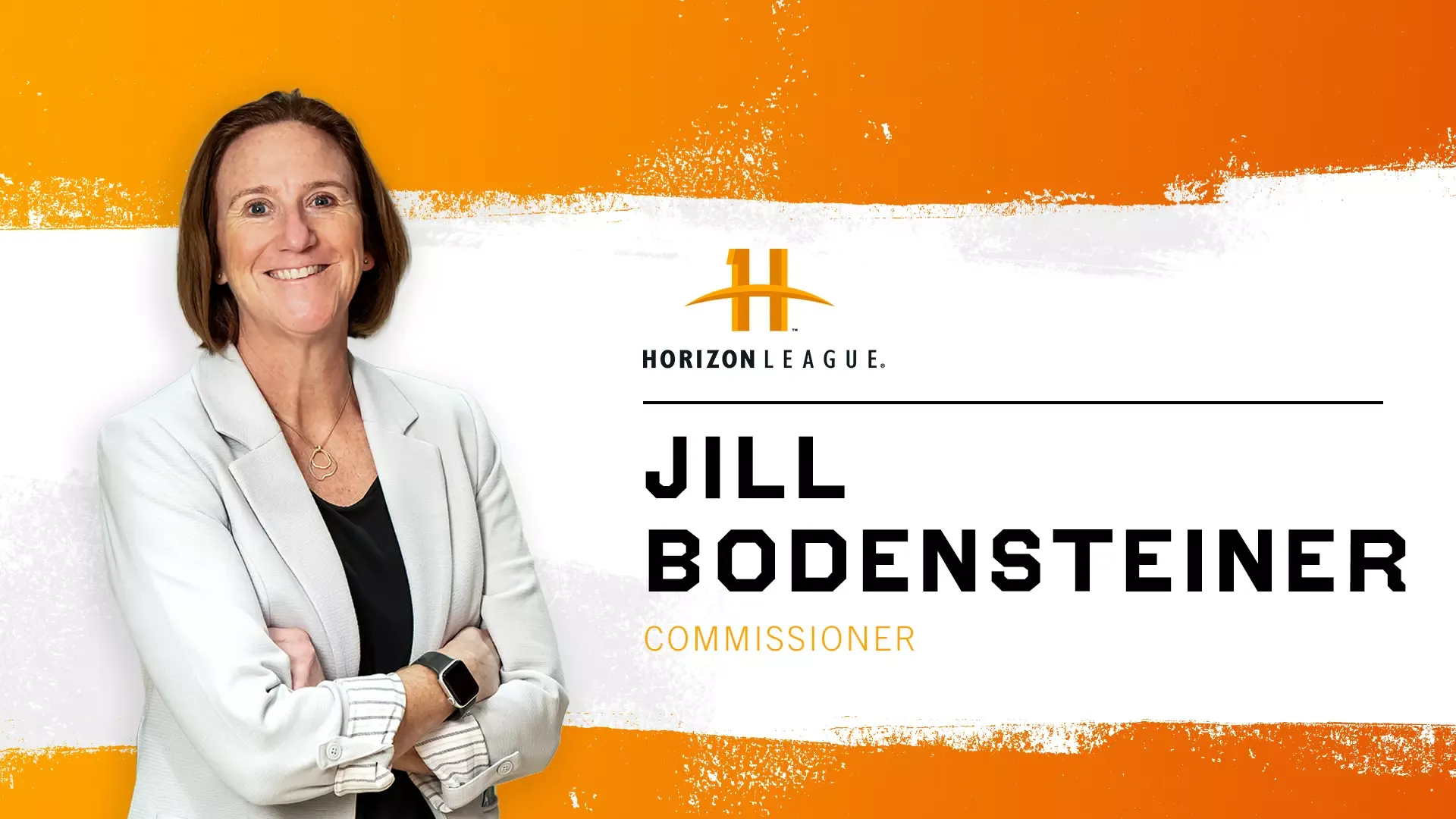 Graphic: Jill Bodensteiner Named Horizon League Commissioner