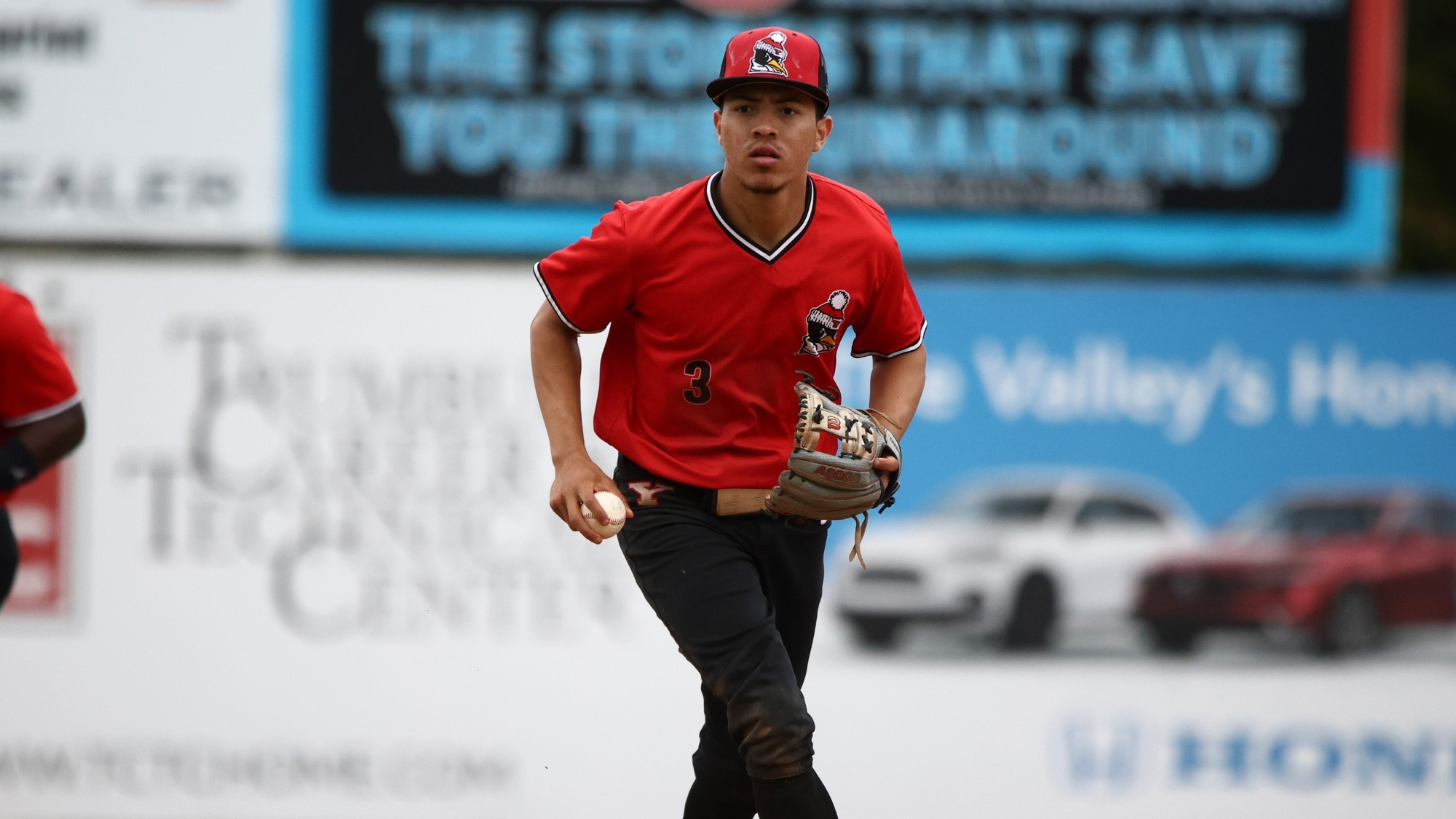 Misael Uriepero plays the infield