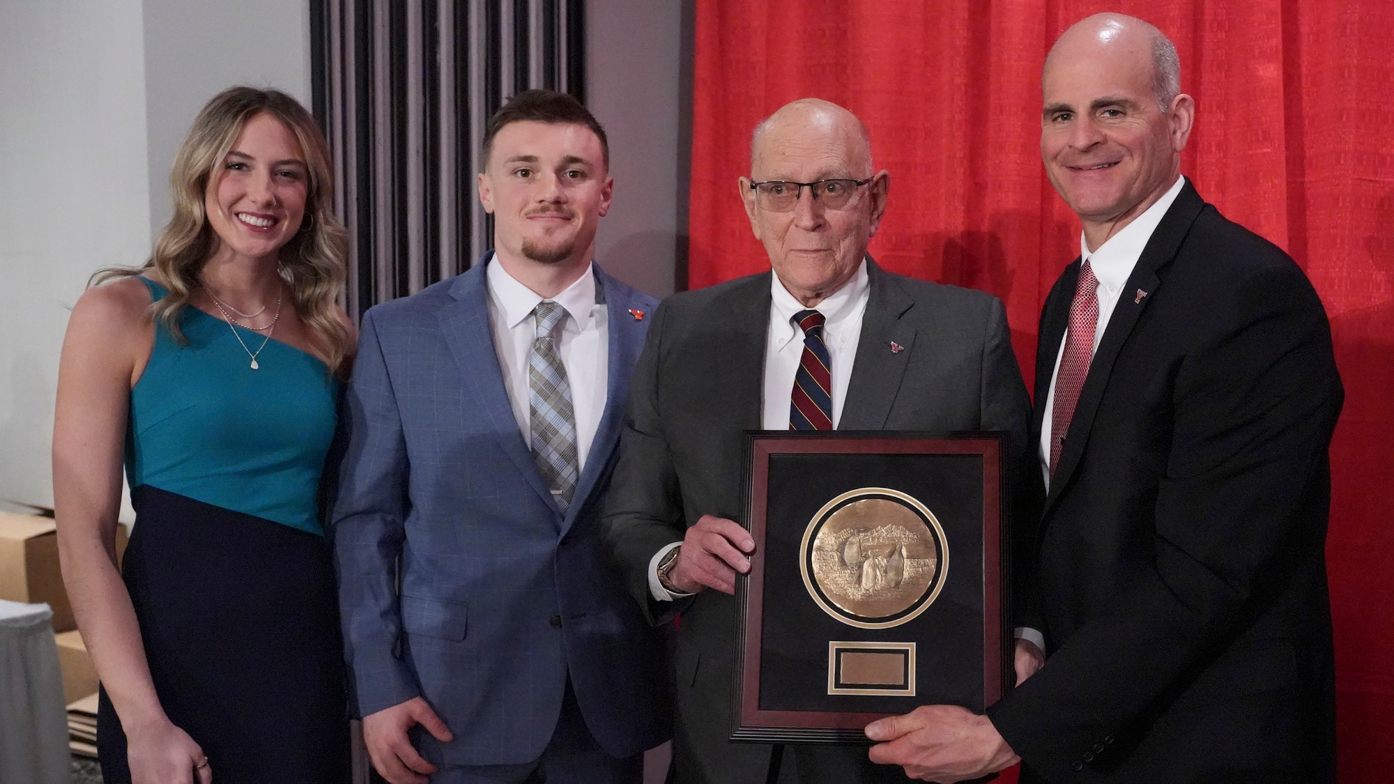 2026 Penguin Club Scholarship Ring Banquet - Feb. 23, 2026, at Mr. Anthony's (Abbie Householder, Beau Brungard, Bob Hendricks, Ron Strollo)