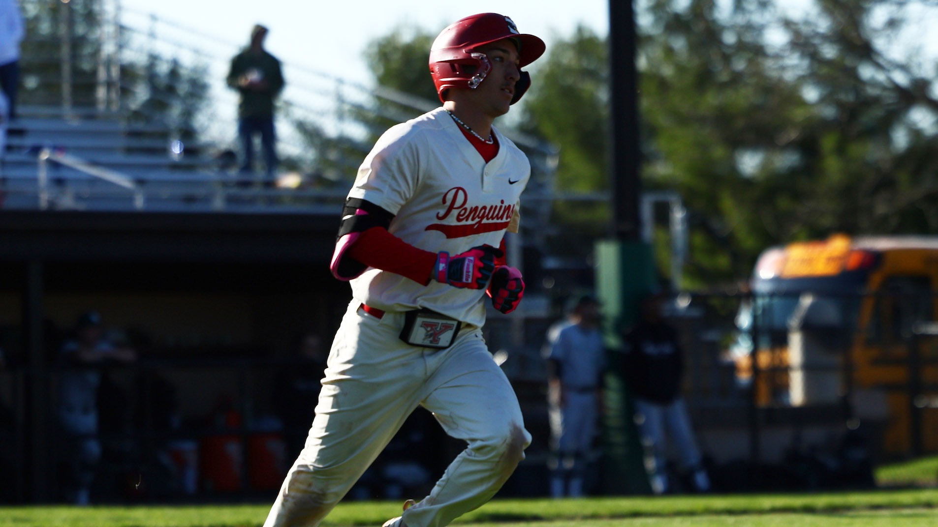 Nathan Beckley rounds the bases after hitting a home run for YSU during a baseball game vs. Wright State at Cene Park on April 11, 2026 (Photo by Bryson Chavez)