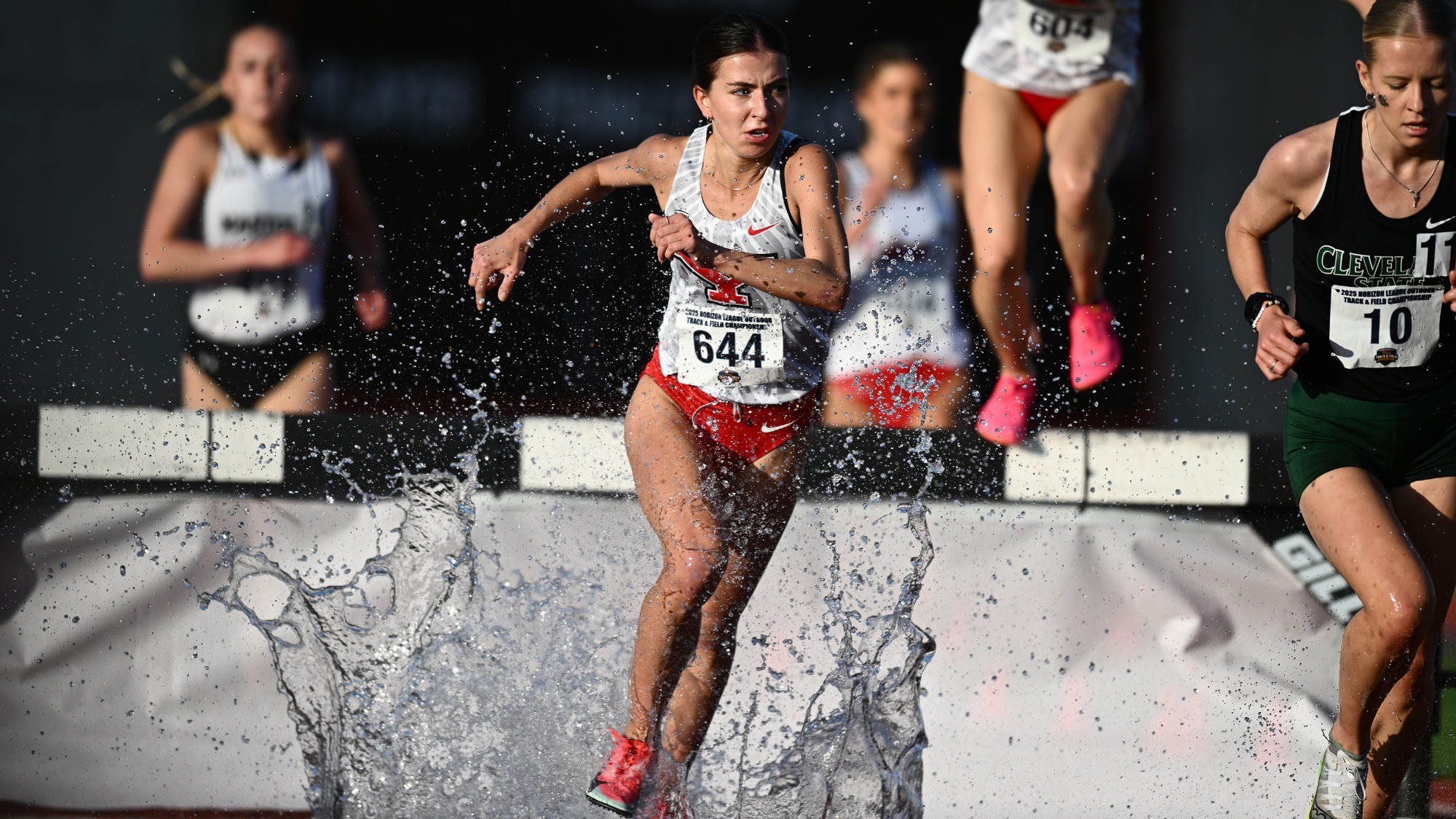 Jenna Razavi jumps a steeplechase barrie