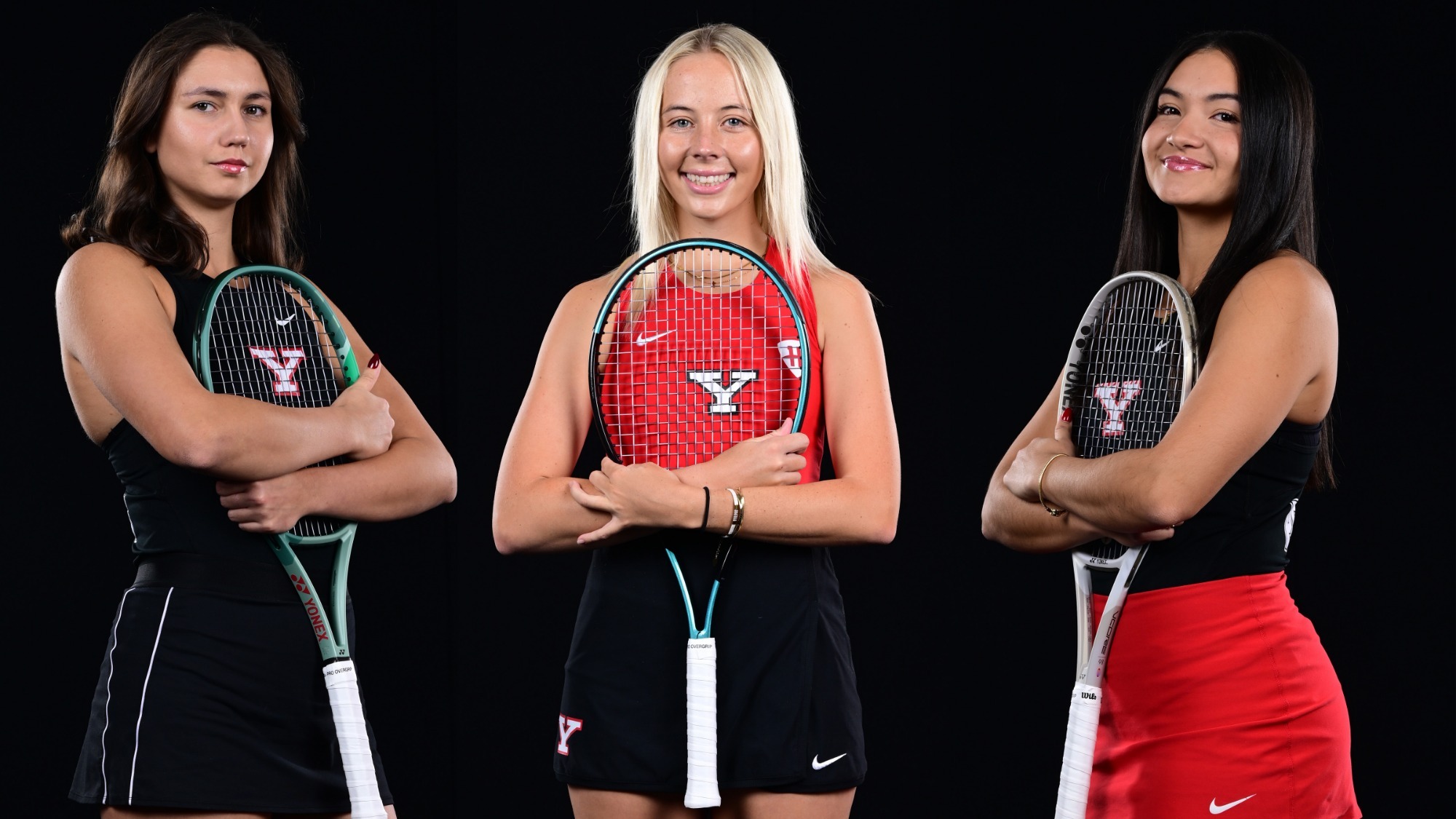 YSU Women's Tennis - Yeseniia Ovcharova, Line Greyling, Lorena Cedeno