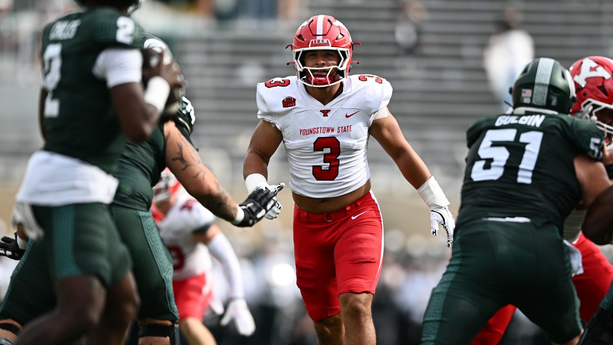 Mike Wells lurks on defense as the Penguins play at Michigan State.