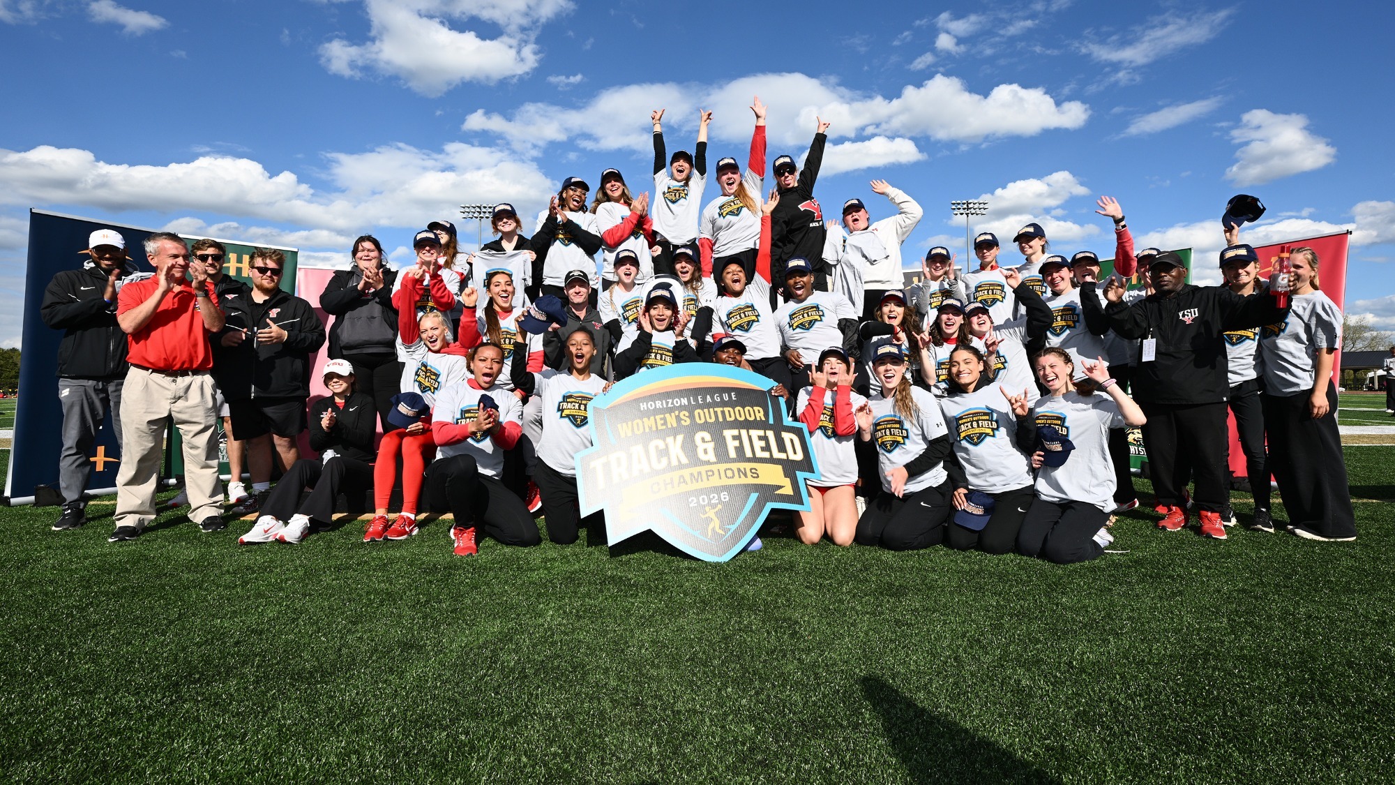 YSU Women's Track and Field celebrates 2026 Horizon League title