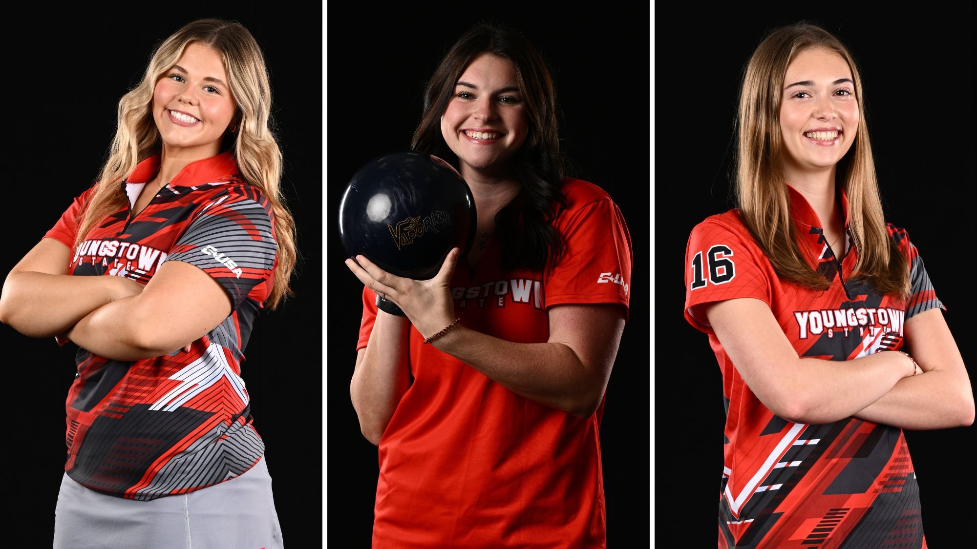 Combined image of studio photos of Liv Baskin, Kara Beissel and Amber Mason