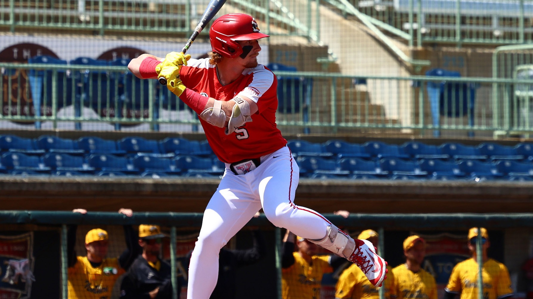 Brady Shannon awaits a pitch at the plate for YSU during a baseball game vs. NKU on May 3, 2026 (Photo by Bryson Chavez)