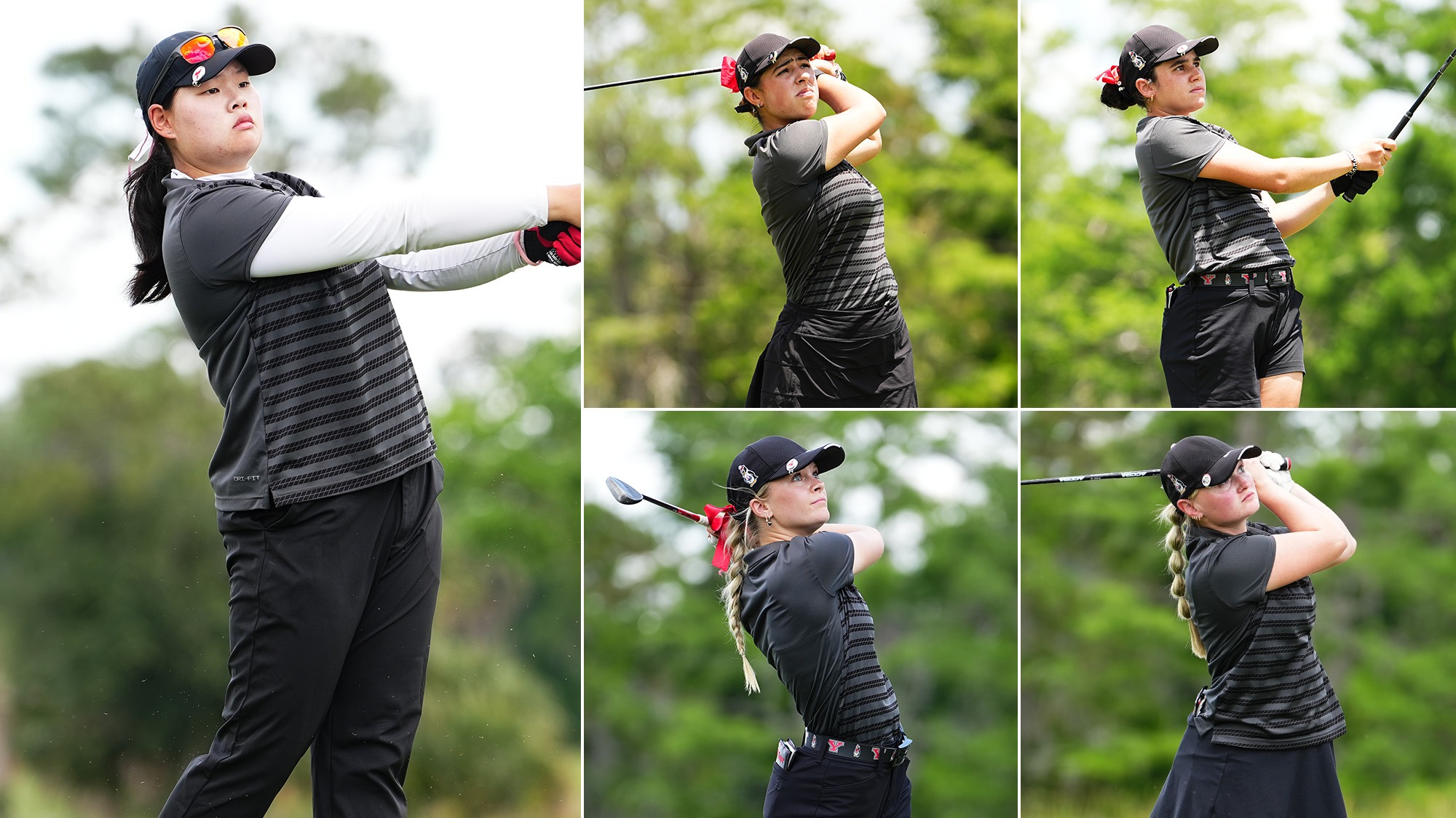 YSU women's golfers Valentina Peña Anaya, Sofia Perez Escarcena, Neeranuch Prajunpanich, Bella Saur and Maddi Shoults were selected as 2025-26 WGCA All-American Scholars