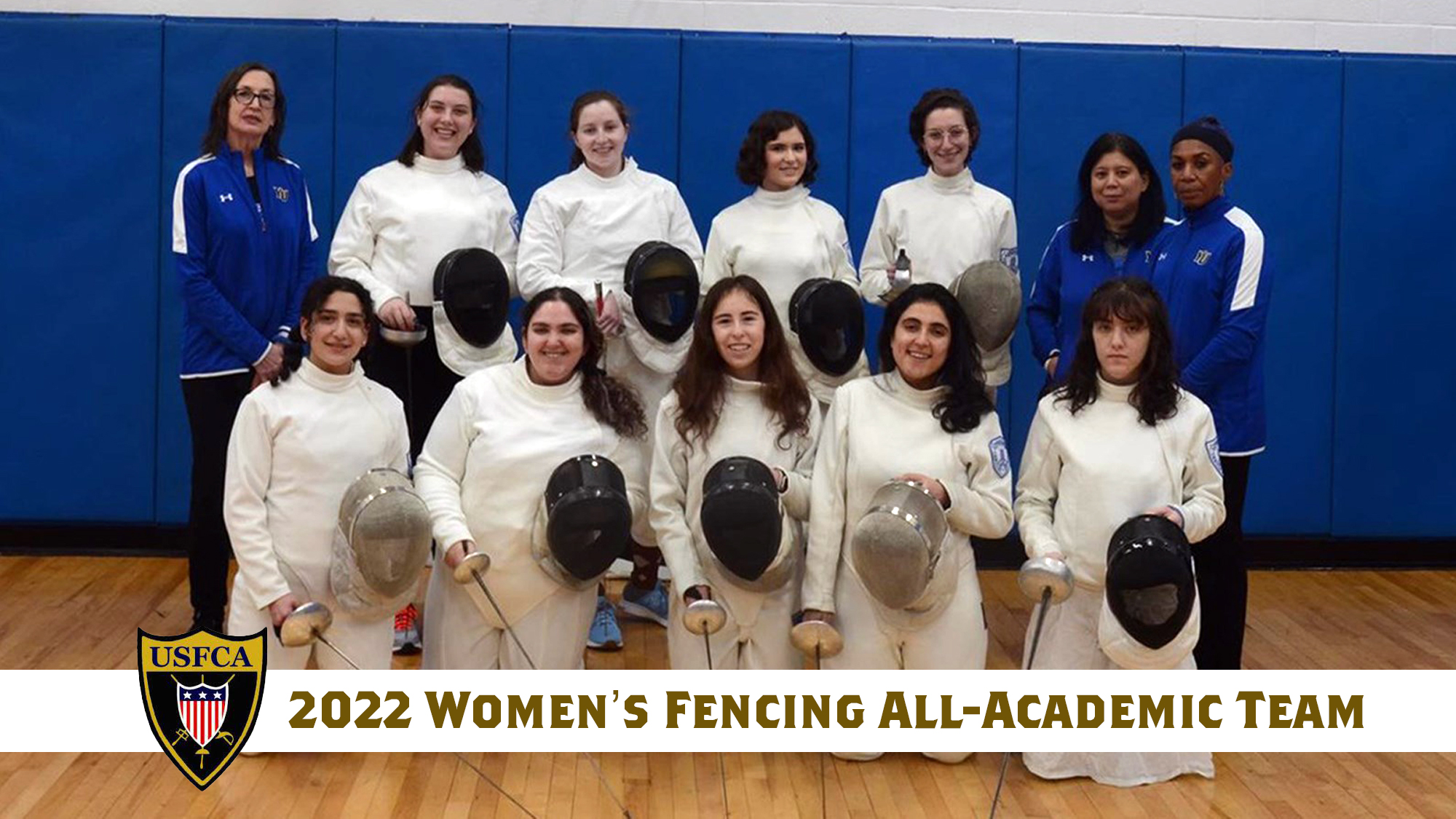 Women's Fencing Program Honored for its Academics by United States Fencing Coaches Association